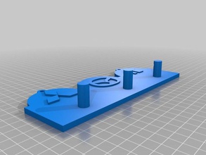 a minha chave personalizada cabide personalizador de sistemas organização 3d print model - Mito3D