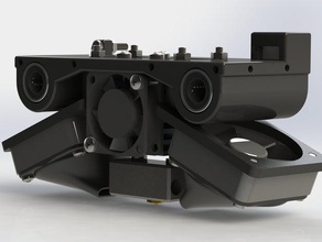 robo3d cyclops chimera x taşıma e3d 3d yazıcı parçaları çift alanında arabası robo 3d print model - Mito3D