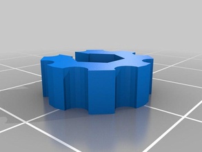 meu personalizados porca engrenagem cap 3d a impressora partes 3d print model - Mito3D