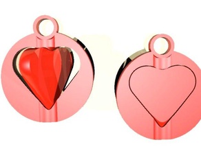 valentine's day keychain accessories heart valentines kaychain pendant valentine 3d print model - Mito3D