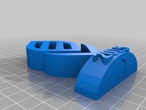 kubgau logo spinning stand segni e loghi il filatura tinkercad 3d print model - Mito3D