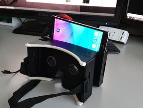 opengear virtual reality note4 mobile phone google cardboard samsung galaxy note 4 vr 3d print model - Mito3D