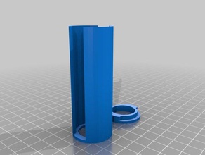 mon paramétrique personnalisé pièce de stockage tube s + cap - trimestre l'organisation 3d print model - Mito3D