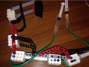 lego hydraulischen arm mechanische Spielzeuge technic Roboter 3d print model - Mito3D