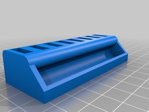customized usb stick holder - 8 slots + tray connector organization 3d print model - Mito3D