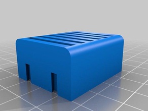 özelleştirilmiş sd kart tutucu - 6 yuva bağlayıcı organizasyon 3d print model - Mito3D