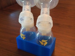 breast pump bottle holder household supplies 3d print model - Mito3D