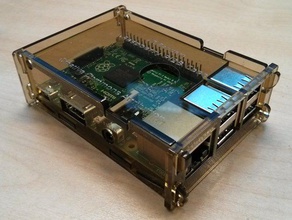 raspberry pi 2 b+ slimline clip case electronics 3d print model - Mito3D