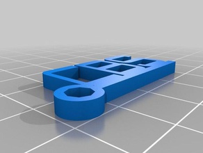 llavero iniciales cbs i portachiavi su misura 3d print model - Mito3D