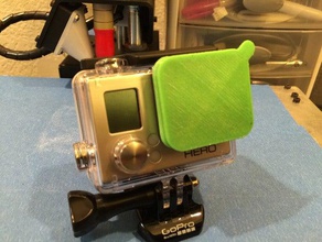 gopro hero 3 white cache de l'objectif la caméra couverture lentille protection couvercle 3d print model - Mito3D