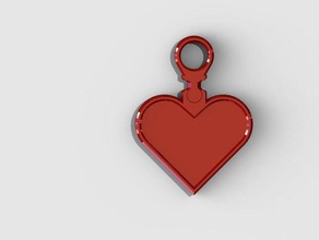 valentine's heart keychain accessories chain decoration gift hanger interchangeable love modular valentine valentines day 3d print model - Mito3D