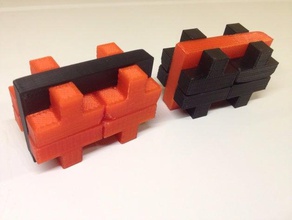 cuatro espejo de un rompecabezas puzzles 3d enclavamiento osanori juguete yamamoto 3d print model - Mito3D