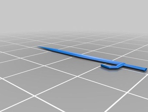 simple sword blender 3d letter opener misc toothpick toy 3d print model - Mito3D