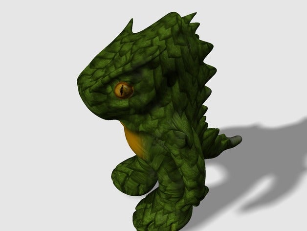 spikey fred les créatures 123d sculpter 3D print model - Mito3D