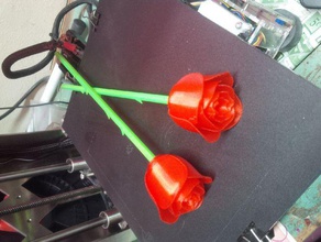 stem thorns anniversary rose props valentine valentines day 3d print model - Mito3D