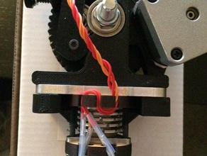 budaschnozzle 20c mount lulzbot mini 3d printer parts buda extruder 3d print model - Mito3D
