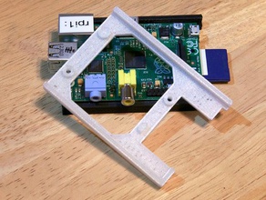 berry pi tepsi basit elektronik tutucu minimal monte edin pcb ahududu raspberry robot supportless yararlı 3d print model - Mito3D