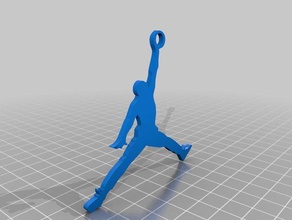 air jordan keychain i portachiavi jumpman 3d print model - Mito3D