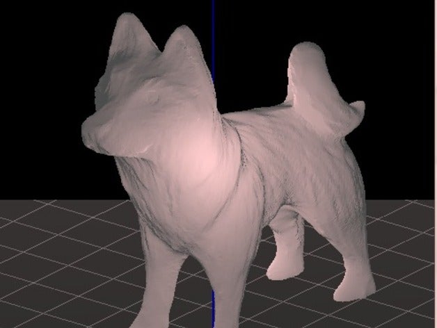 husky fixed feet sculptures 3D print model - Mito3D