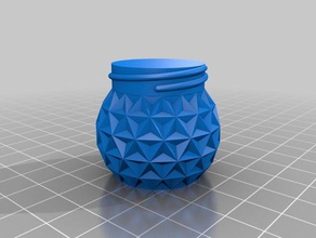 25 dimple containers customized 3d print model - Mito3D