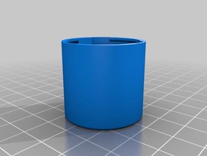 baïonnette conteneur - 25x25 couvercle hi res les conteneurs personnalisé 3d print model - Mito3D