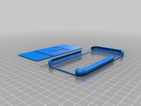iphone 6 case - customizable back tesla mobile phone 3d print model - Mito3D