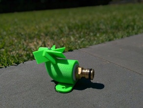 lawn sprinkler repaired mesh & new thread outdoor garden bsp remix aspersor 3d print model - Mito3D
