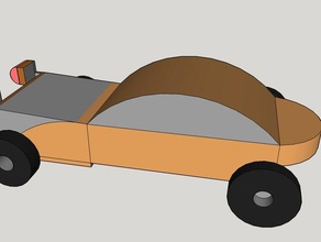 car concept & artisanat Karton 3d-drucken 3d print model - Mito3D