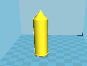 rocket - 1 Bau-Spielzeug Rakete 3d print model - Mito3D