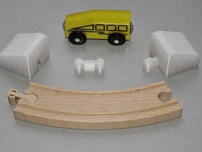 ikea accessori sbarra - end giocattoli meccanici in legno rotaie 3d print model - Mito3D