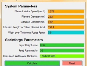 skeinforge width over thickness calculator other calibrate parameter program software useful 3d print model - Mito3D
