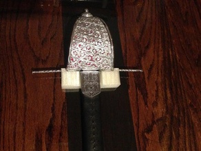 main gauche wall mount guache sword 3d print model - Mito3D