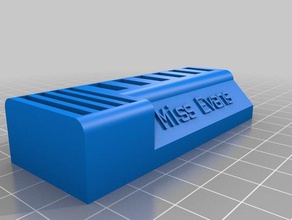 miss evans organization customized 3d print model - Mito3D