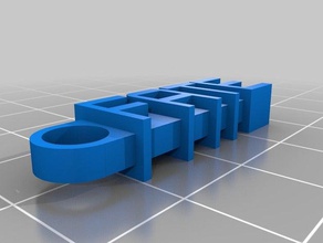 il mio messaggio personalizzato portachiavi destino organizzazione su misura 3d print model - Mito3D