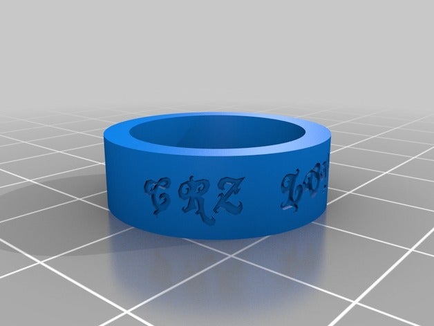 özelleştirilmiş yüzüğüm yüzük 3D print model - Mito3D
