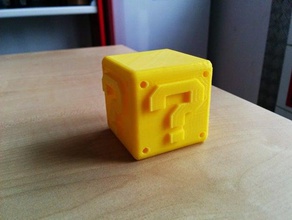 mario Frage-box Modelle box Spiel super 3d print model - Mito3D