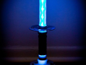 ninja kılıcı lamba renk değiştiren LED kablosuz uzaktan dekor 3d baskılı katana ışık replicator2 rgb 3d print model - Mito3D