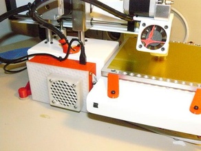 printrcase dış printrboard kasa soğutma 3d yazıcı aksesuarları durumda printrbot simple metal 3d print model - Mito3D