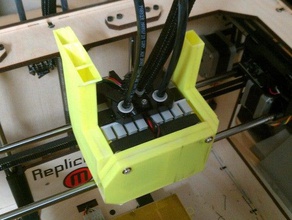 replicator dual head fan duct 3d printer accessories 3d print model - Mito3D