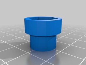 parametric hex socket 12mm pot hand tools customized 3d print model - Mito3D