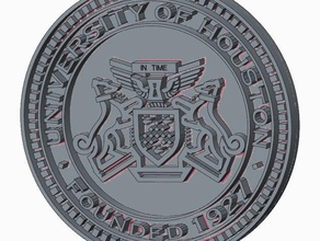 university houston seal signs & logos uh 3d print model - Mito3D