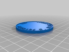 pds award medal test 06 coins & badges customized 3d print model - Mito3D