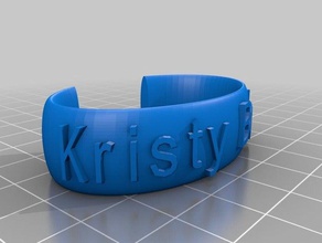 kristy bagby bracciali su misura 3d print model - Mito3D