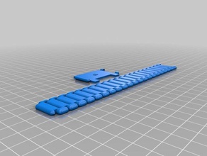 il mio personalizzato nano cinturino bracciali su misura 3d print model - Mito3D