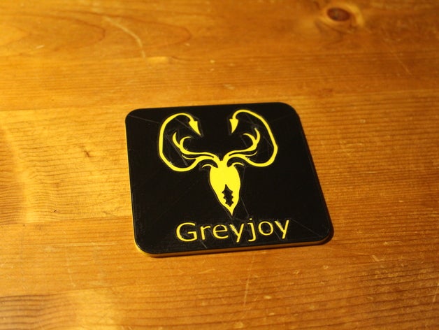 juego de tronos posavasos signos y logotipos arryn el bolton en la montaña rusa greyjoy casa martell tully tyrell violetgiant 3D print model - Mito3D