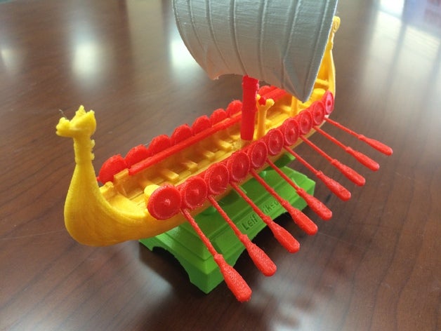 leif erikson drakkar navire modifié de l'apprentissage 3D print model - Mito3D
