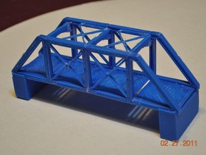 pont en poutre treillis kit d'autres l'architecture la géométrie modèle sketchup 3d print model - Mito3D
