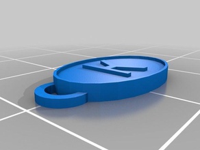 my customized oval keychain keychains 3d print model - Mito3D