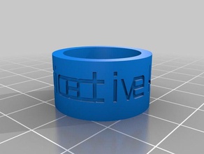 me radioactive rings customized 3d print model - Mito3D