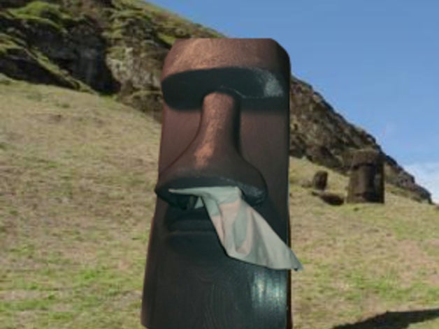 tissue box moai decor easter island kleenex statue 3D print model - Mito3D